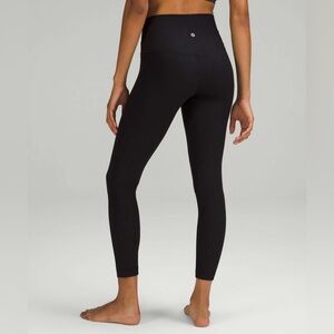 Lululemon Athletica Align 25 Black Ribbed HR Pants New with tags Size 6